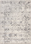 Carpette Sutton à motif floral traditionnel vieilli - 5 pi 3 po x 7 pi 7 po