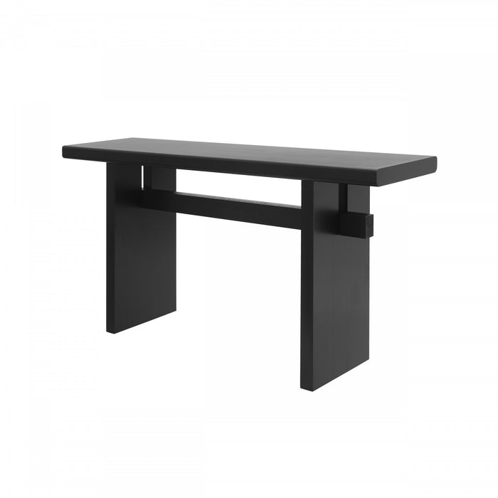 Console de style maison de campagne Emma 150 cm pour entrée - noire