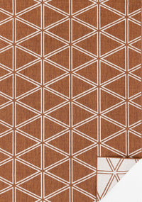 Carpette Brooke à motif de diamants géométriques pour l'extérieur - 5 pi 3 po x 7 pi 7 po
