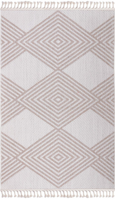 Tapis Blanc D’interieur/Exterieur Athena - 5.3 X 7.6 