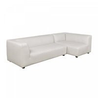 Canape sectionnel moderne contemporain Lukas 2 pieces 118