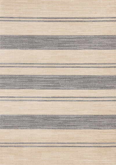 Covington Beige Grey Striped Design Rug, 7'10" x 10'6" Indoor Area Rug | Tapis Covington beige et gris a rayures, 7'10" x 10'6"