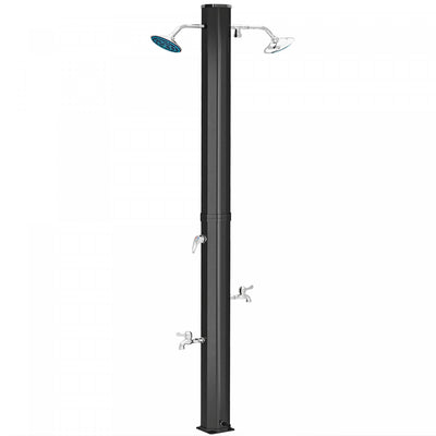 Outsunny 9.2 Gallon Slolar Heated Outdoor Shower with 2 Shower Heads