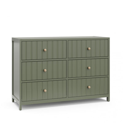 Graco Teddi 6 Drawer Dresser - Olive