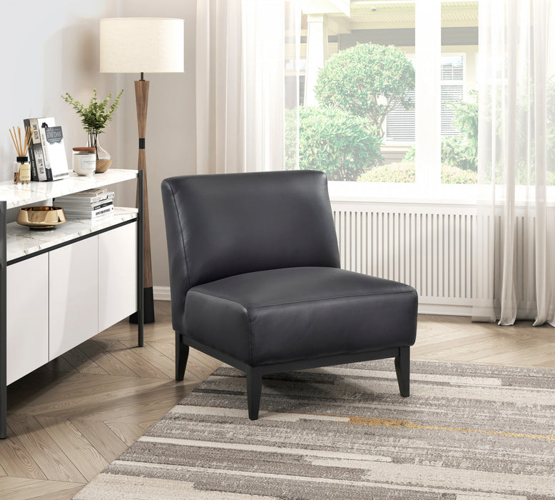 Fauteuil D'appoint Murdock En Cuir Noir
