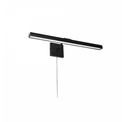 Dainolite Leonardo 24" Picture Light 30w Matte Black With Frosted Glass Diffuser Lamp|Lampe pour affichage d’image Leonardo de Dainolite de 24 po en verre givré qui diffuse la lumière, avec fini noir mat et ampoule de 30 W