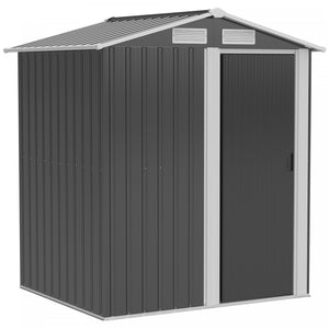 Outsunny Abri De Jardin En Metal 5pi X 4pi Avec Aerations Superieures
