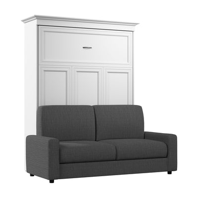 Bestar Versatile Queen Murphy Bed with Sofa (78 W) - White|Grand lit escamotable Versatile de Bestar de 78 po (L) avec sofa - blanc