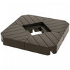 Outsunny Lot de 4 poids de base de parasol 132lb eau ou 176lb sable, marron