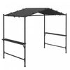 Outsunny Tente Gazebo Pour Bbq, Auvent De Jardin Pour Grillades Gris Fonce