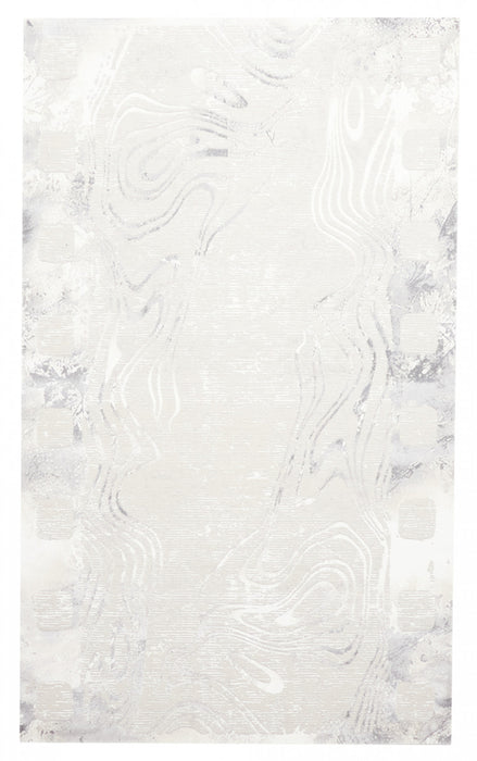 Tapis Contemporain/Moderne Echo 8'0\" x 10'0\" en Gris