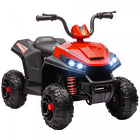 Qaba Voiture Electrique 12 V Pour Enfants, Quad Pour Enfants Alimente Par Batterie Avec Suspension A