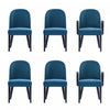 Ensemble de 6 chaises de salle a manger Hillman Modern en bleu