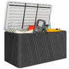 Outsunny Boite De Rangement Exterieure De 100 Gal, Etanche Et Verrouillable