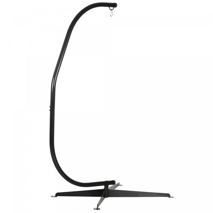 Support De Hamac Suspendu Outsunny Support De Chaise Hamac Support C En Acier Support Robuste Pour Hamac Suspendu Air Porche Chaise Balancoire Interieur Exterieur (uniquement Construction)