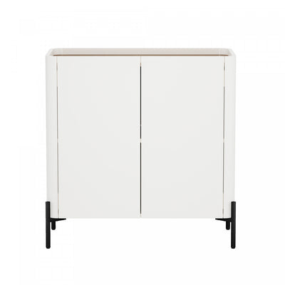 Abbey Modern 32" Accent Cabinet in Maple and Off White | Armoire d’appoint moderne Abbey 32" en erable et blanc casse