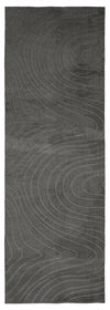 Tapis Lavable/Contemporain Somos 2'8\" x 8'0\" en Charbon