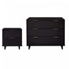 Ensemble de commode moderne Granville 2 pieces en noir
