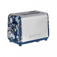 Grille-pain Laura Ashley à 2 tranches en acier inoxydable, bleu marine d’Elveden - VQ-SBT582-LAEN-CA