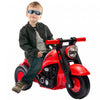 Qaba Voiture Bebe, Voiture A Pousser Pour Les 2 A 5 Ans Avec Musique Et Bulles, Voiture Coulissante Pied Au Sol Pour Les Tout-petits, Blanc Rouge