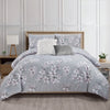 Ensemble Douillette Florale 5 Morceaux Alysse pour Lit Double/Grand