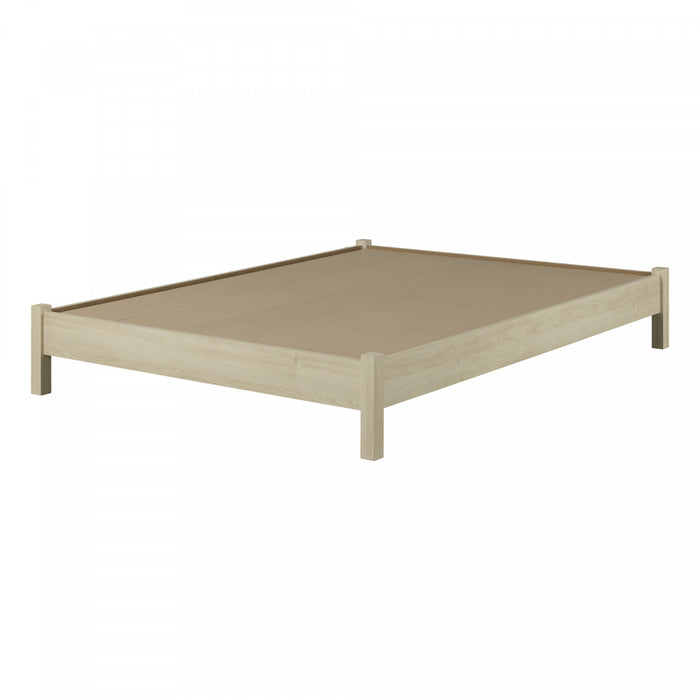  Grand lit plateforme Step One Essential - chêne blanchi