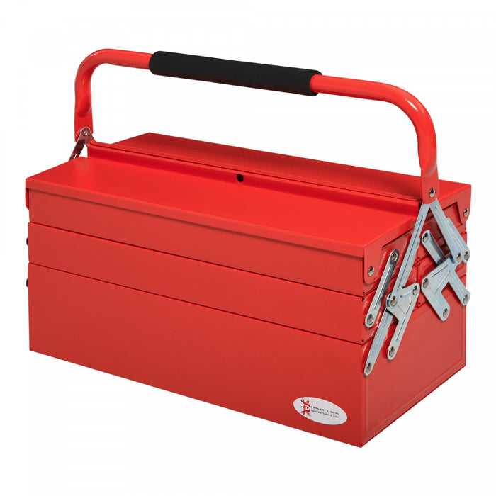 Durhand Boite A Outils, Coffre A Outils En Acier Avec Poignee, Rouge