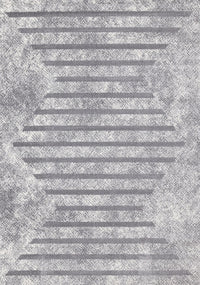 Carpette Covington à motifs de lignes géométriques vieillies pour l'intérieur - 6 pi 7 po x 9 pi 10 po