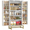 HOMCOM Armoire de cuisine 47\" avec 12 etageres