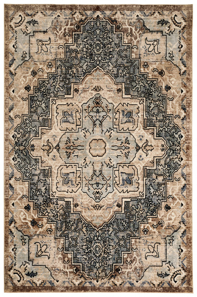Esmira Traditional Blue Washable Rug 8'0" x 10'0" Indoor Area Rug | Tapis Lavable/Traditionnel Esmira 8'0" x 10'0" en Bleu