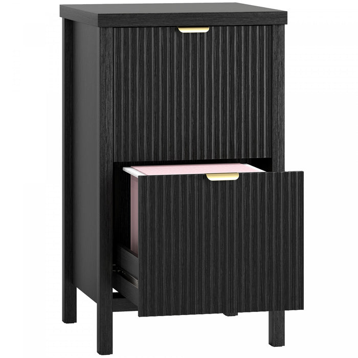 HOMCOM Classeur 2 tiroirs, format Lettre/A4, noir