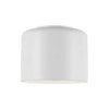 Plafonnier affleuré Emilia de Dainolite avec abat-jour blanc mat et 1 ampoule