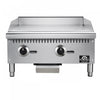 Plaque de cuisson a gaz Commerciale de 24 pouces, 2 bruleurs, 60 000 BTU, acier inoxydable – FCMGG0055-24