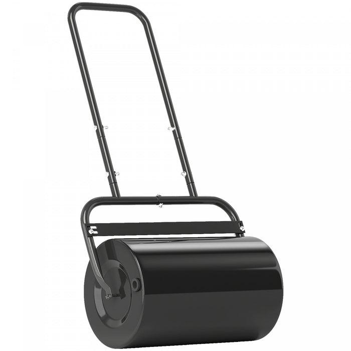 Outsunny Rouleau a gazon de 20\", 10 gallons d'eau/136 lb de sable, noir
