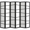 HOMCOM Paravent Pliant, Cloison de Separation a 6 Panneaux pour Bureau a Domicile, Blanc
