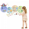 Tableau d'activites Montessori Qaba Chenille, 7 activites, panneau mural sensoriel pour tout-petits, centre d'activites pour salle de jeux, creche, classe, cadeau pour garcons et filles de 3 ans et plus