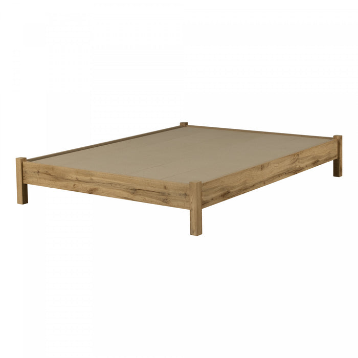  Grand lit plateforme Step One Essential - chêne nordique