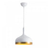 Luminaire suspendu de la collection Dash de 12 po - blanc et doré