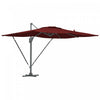 Outsunny Parasol De Patio En Porte-a-faux Outsunny De 13 Pi, Rouge