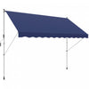 Outsunny Auvent Retractable 10x5 Pieds, Abri Pare-soleil, Bleu Marine