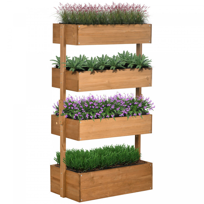 Outsunny Lit De Jardin Sureleve A 4 Niveaux A Angle Reglable