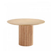 Table a manger ronde Hathaway Modern Industry Chic de 47\" en finition naturelle
