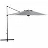 Outsunny Parasol De Patio En Porte-a-faux De 10 Pi, Avec Manivelle, Gris