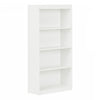 Bibliothèque Axess à 4 tablettes - blanc solide