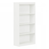 Bibliothèque Axess à 4 tablettes - blanc solide
