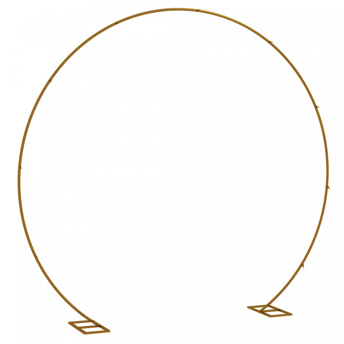 Outsunny 9.1ft Or Arc De Mariage Rond Support De Fond Pour La Fete
