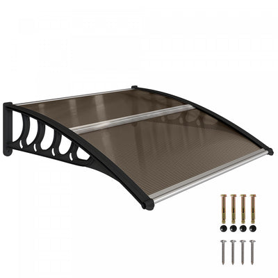 Outsunny Window Awning Door Canopy 40" x 40" Front Door Outdoor Patio Cover