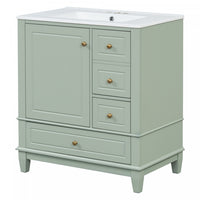 Emma Meuble-lavabo en bois massif de 30