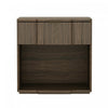 Table de nuit Clive style milieu du siecle 56 cm en noyer (1 tiroir)