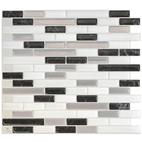 Dosseret Smart Tiles peler et coller 10 x 9, 4 feuilles - Muretto Alaska